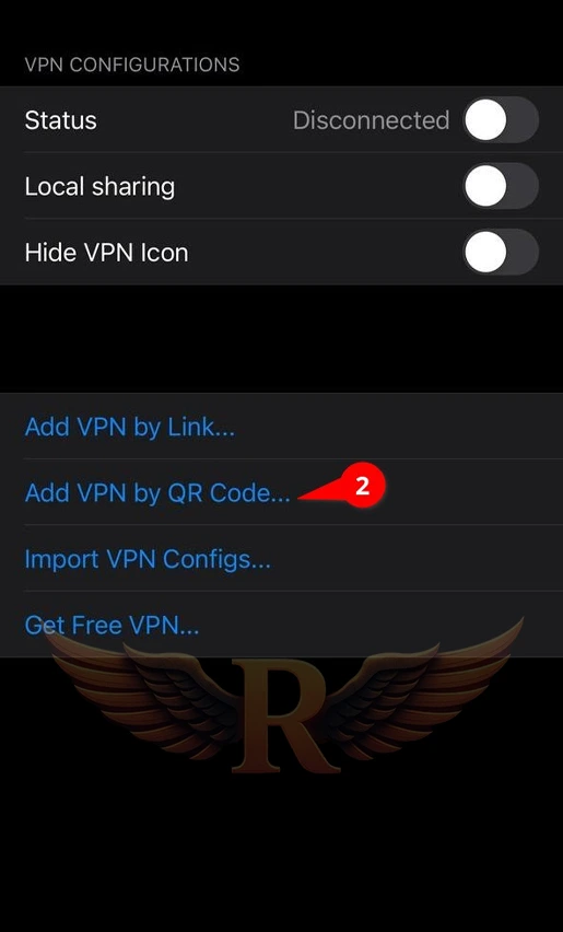 آموزش نصب Fair VPN در آیفون با QR Code