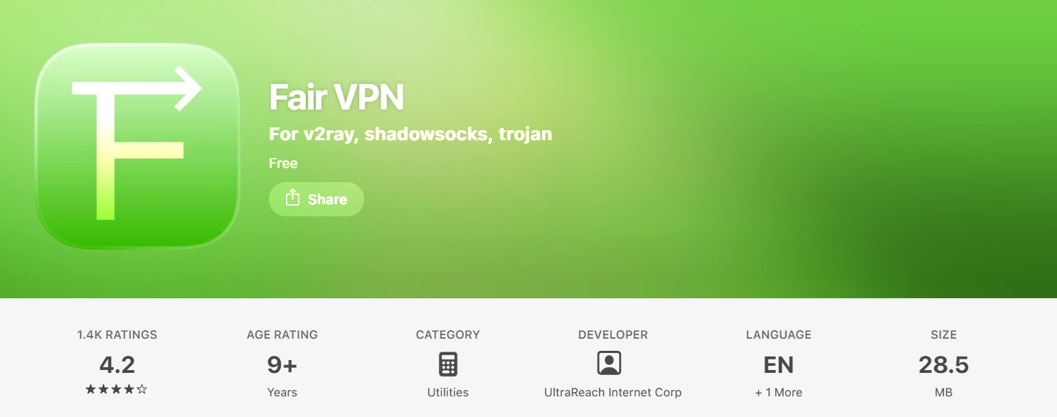 دانلود Fair VPN برای iOS