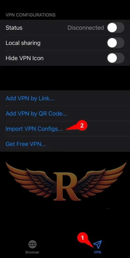 آموزش استفاده از Fair VPN در آیفون با لینک