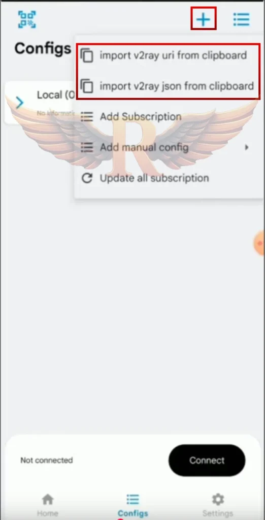 آموزش استفاده از V2box در آیفون و اندروید
