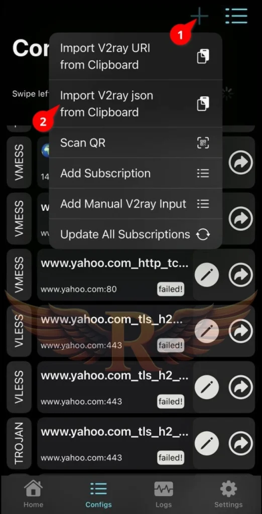 آموزش استفاده از V2box در آیفون و اندروید