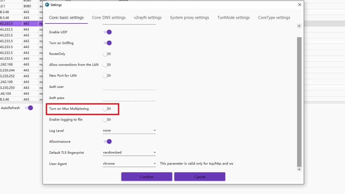 افزایش سرعت فیلترشکن V2Ray با تنظیمات Mux