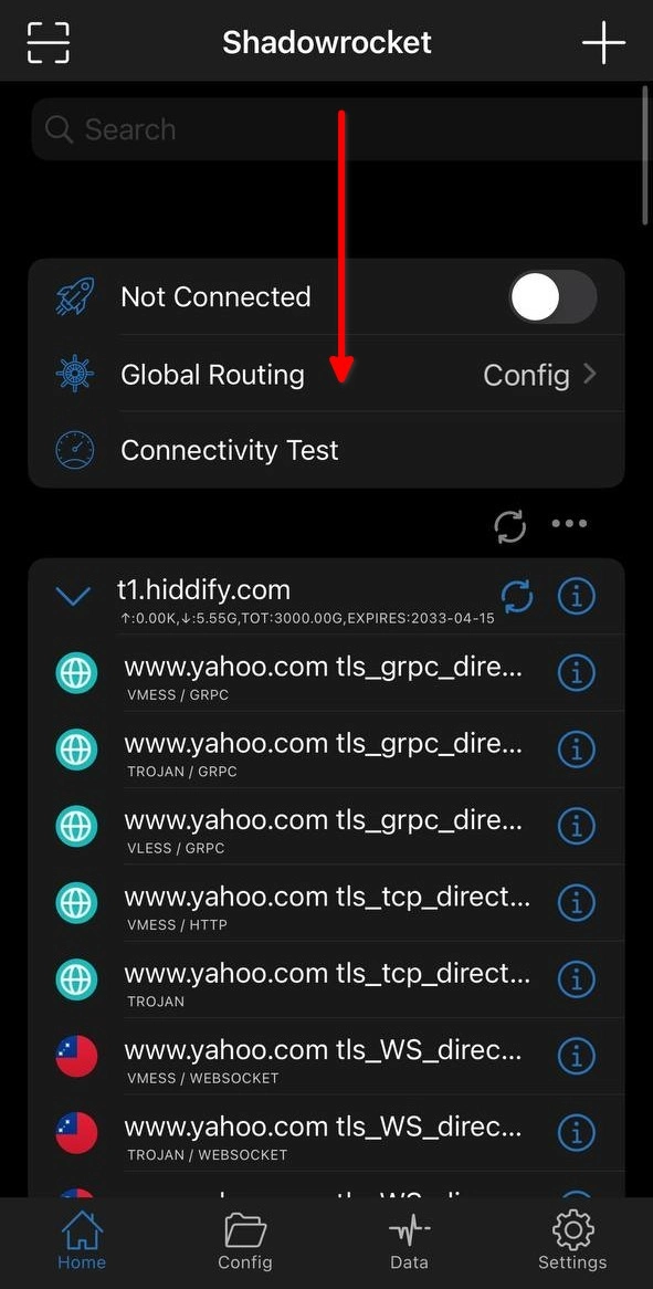 ایجاد Load Balance در Shadowrocket