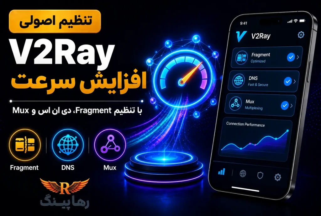 افزایش سرعت V2Ray با تنظیم اصولی Fragment، دی ان اس و Mux